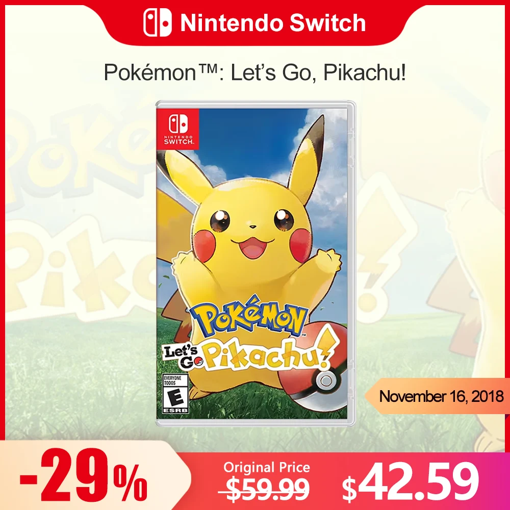 Pokemon Let ' s Go Pikachu Nintendo Switch Game Deals 100% Official Original Physical Game Card RPG Genre for Switch OLED Lite