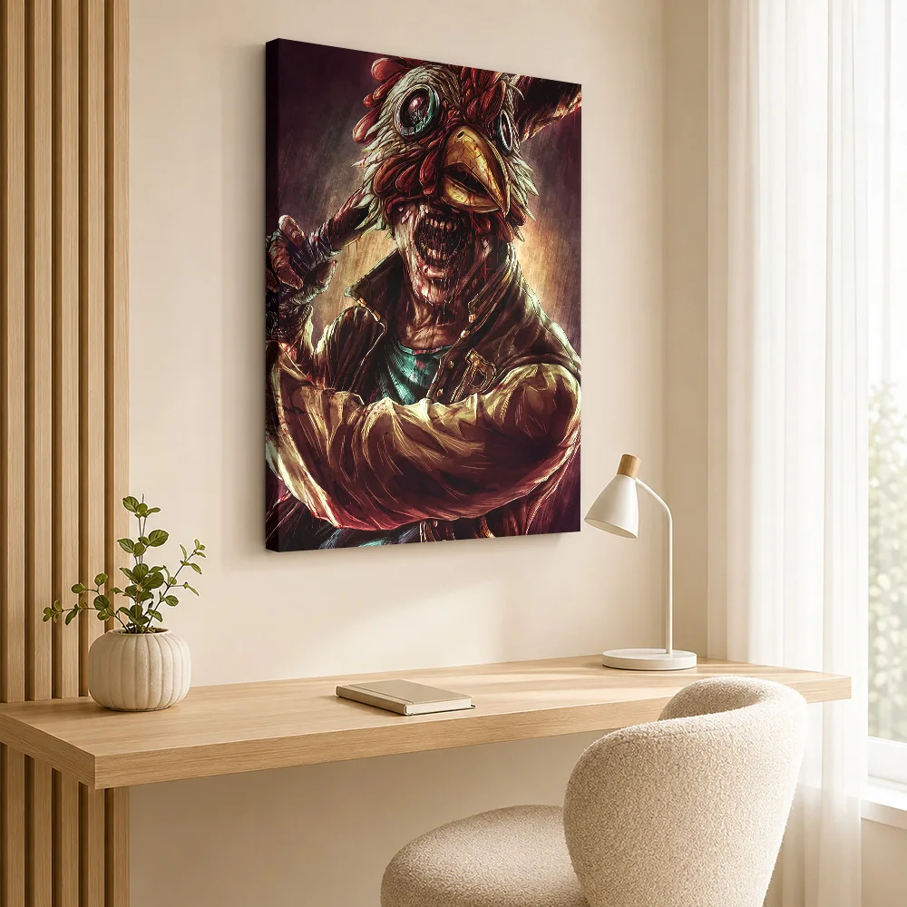 Jacket Hotline Miami Canvas Print Poster Custom Photo Vintage Movie Wall Art for Living Room Decor Ready to Hang Gift for Fans