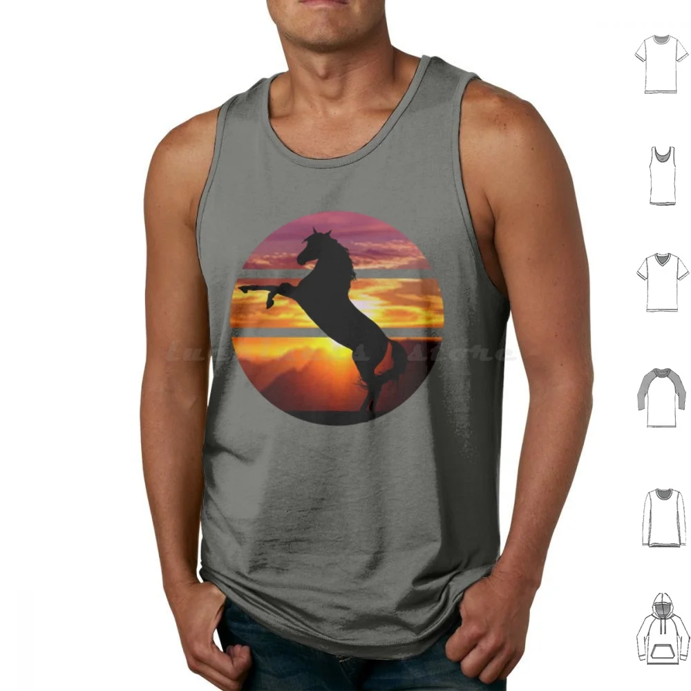 Magnificent Horse Tshirt Many Sizes And Colors To Choose From Classic Tank Tops Print Cotton Magnificent Horse Many Sizes