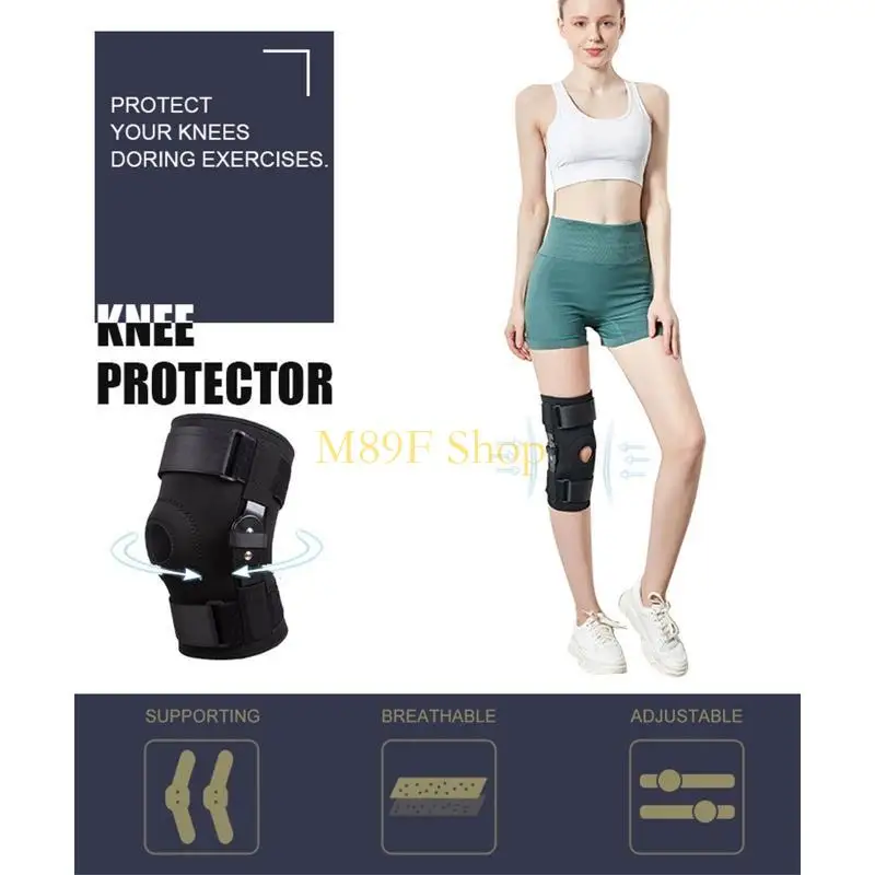 

M89F Регулируемый бандаж для поддержки колена и надколенника, рукав-стабилизатор, спортивный бандаж