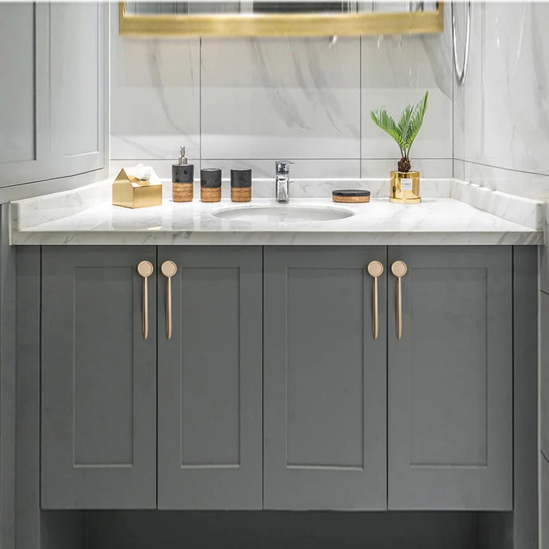 2pcsCreative Brooch Gold Door Handles Zinc Alloy Kitchen Cabinet Knobs and Handles Gray Furniture Handle Drawer Pulls Hardware