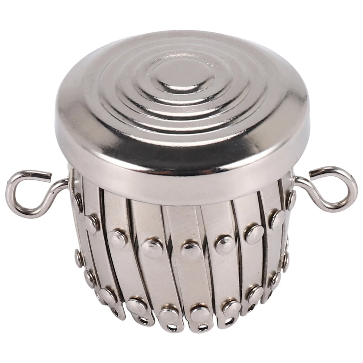 ABQR – sacs à finition ronde, matériel de cadre de sac à main, sac à stylos, cadre d'embrayage, fermoir, cylindre de pièce de monnaie, accessoires de sac à main (argent)