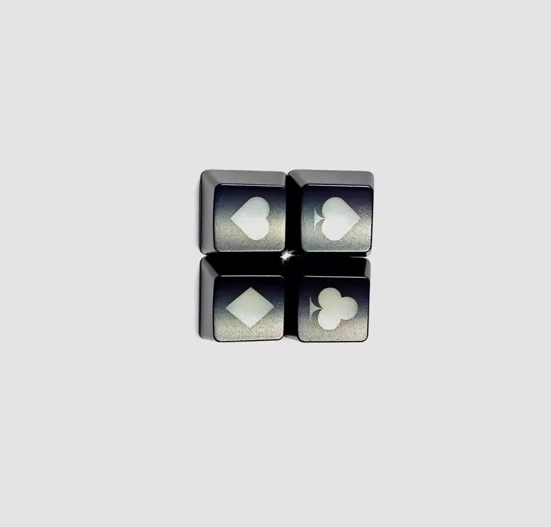 4 Pieces Poker Arrow Keycaps Personality Key Cap Direction Key Caps Poker OW LOL ABS Keycap For MX Switches OEM Profile