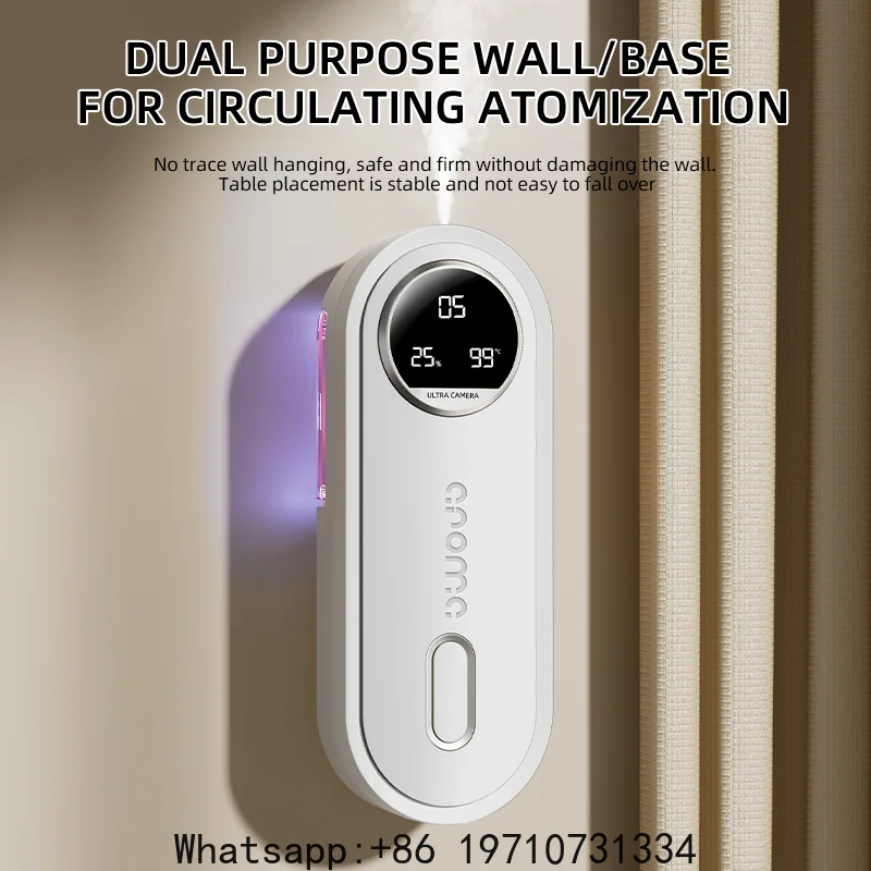 Smart Aroma Diffuser Compact Humidifier Essential Oil USB Rechargeable Diffuser for Bathroom Featuring Cool Mist Quiet Operation
