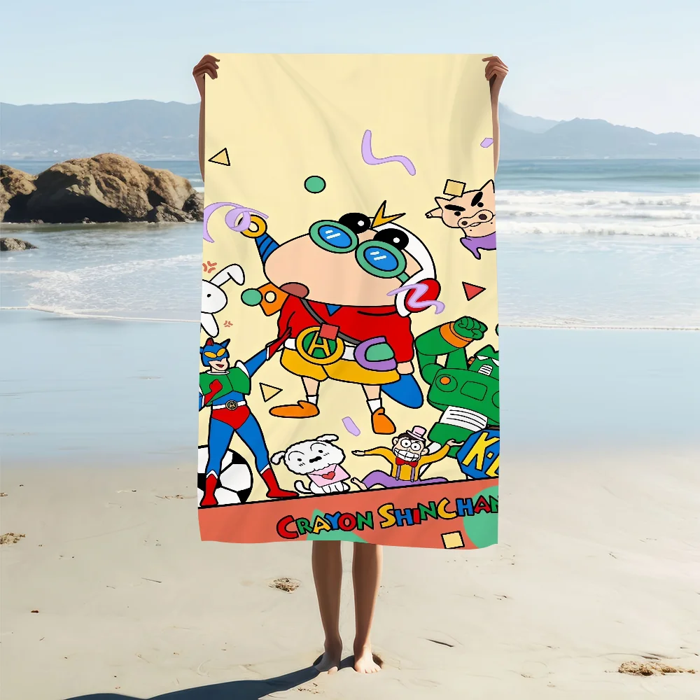 C-Crayon S-Shin-chan anime Towel Beach Quick Dry Soft Pool Towels Gift for Travel Gym Shower Camping sports