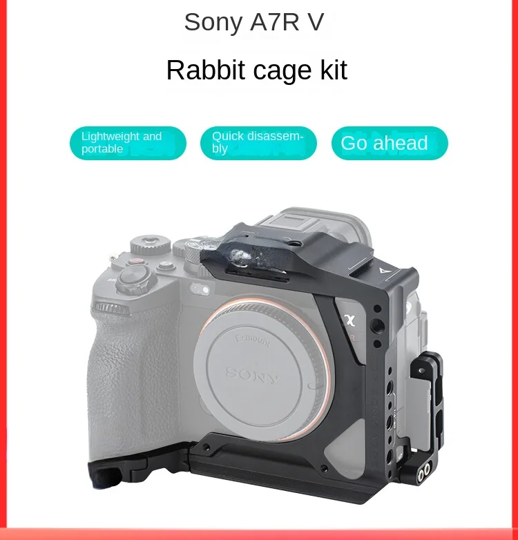 Suitable for Sony A7r5 Rabbit Cage Half Cage Extended Frame Shooting Accessories Live Photography Kit