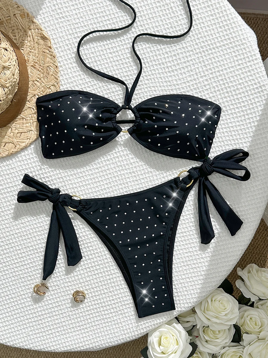 Micro Bikini 2026 Sexy Women Swimsuit Push Up Swimwear Sexy Bikini Set Brazilian Biquini Female Swimming Suit Halter Beachwear