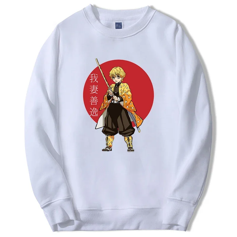 anime hoodies men women zenitsu Manga Hot anime graphic sweatshirt oversize fashion pullover men hip hop moletom