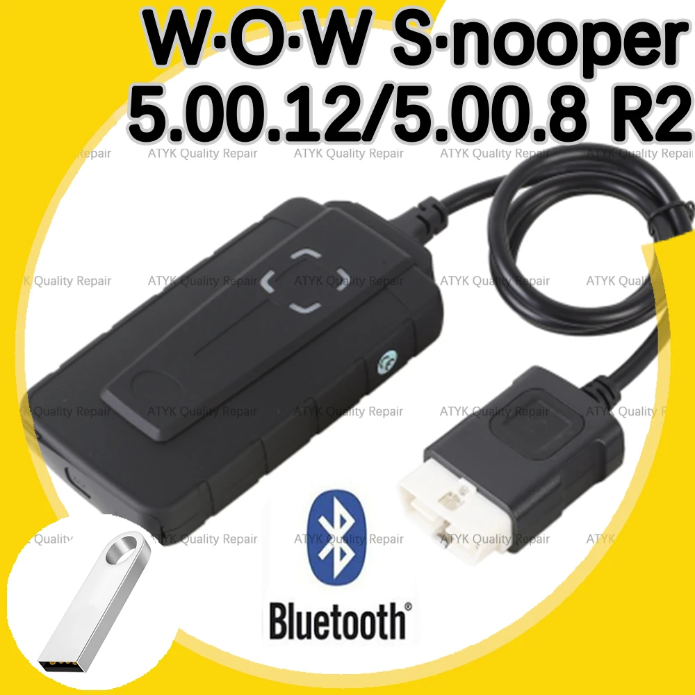 

5.00.12 WOW S-nooper 5.00.8 R2 Bluetooth With Keygen inspection tools obd2 scanner automotriz ECU Diagnostic Tool NEW VCI Cars