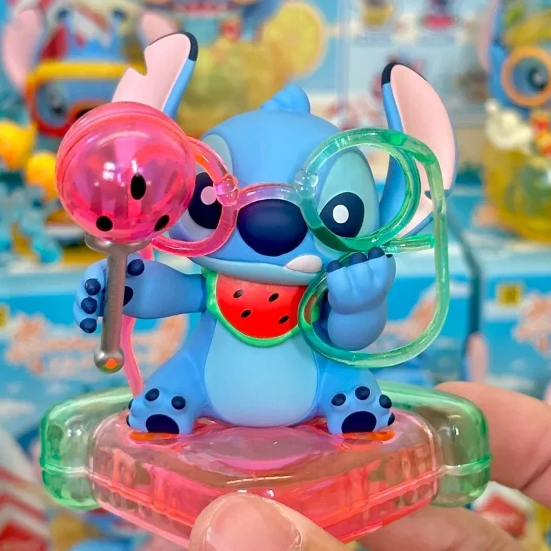 Disney-Figurines d'action de dessin animé Stitch, série originale de carnaval d'été, modèle d'anime Kawaii, jouet de beurre, cadeau de collection de bureau