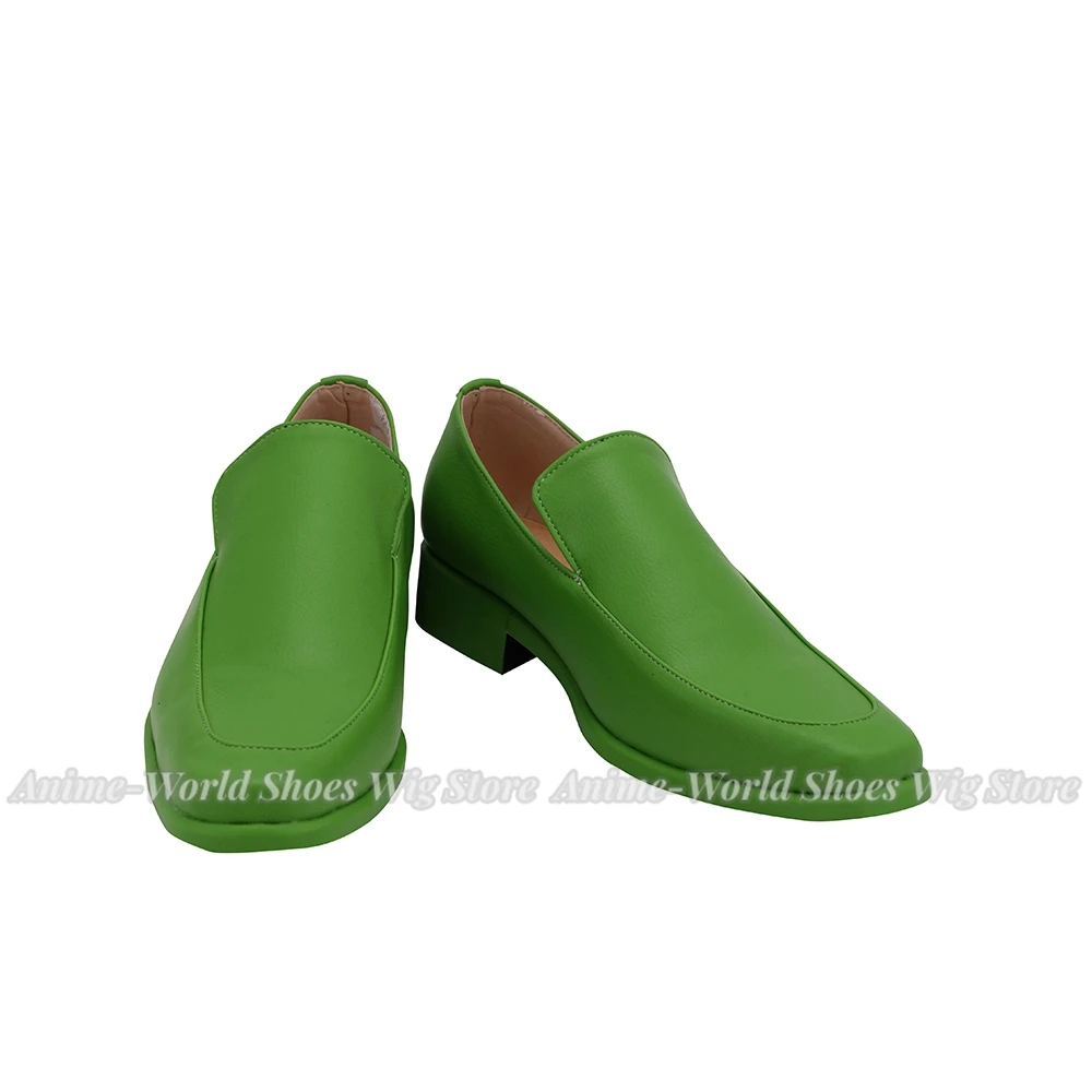 Vento Aureo Illuso cosplay schoenen groene laarzen op maat gemaakt elke maat voor jongens en meisjes
