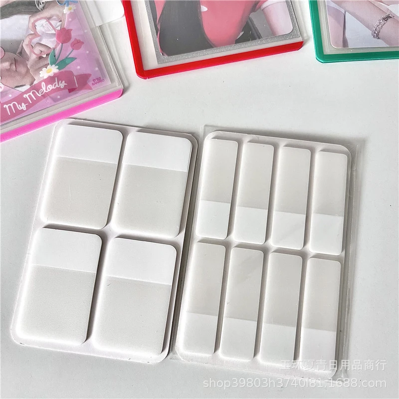 80/160Pages Frosted Simple Pure White Index Stickers Transparent Label Stickers DIY Sticky Notes Office School Supplies