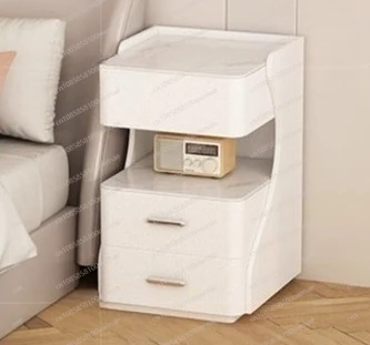 

French Cream Style Wireless Charging Bedroom with Lock 35cm Wide 25 Bedside Cabinet