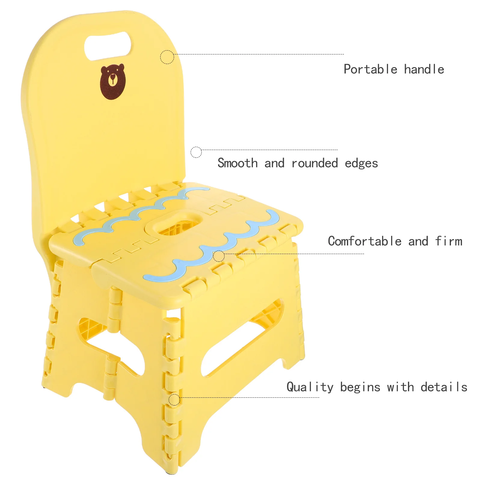 

Folding Stool Plastic Portable Chair For Outdoor Camping Fishing Garden Beach Picnic Foldable Step Stool For Adults Children
