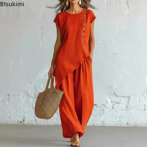 Женский летний комплект из хлопка  POLIESTAR  Casual