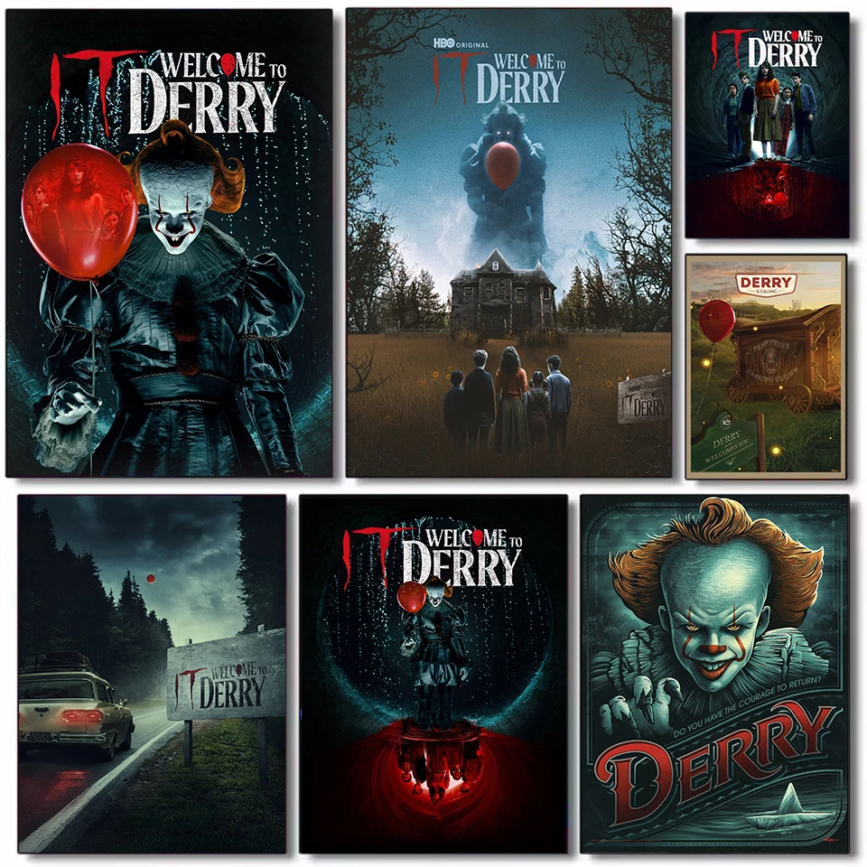 تكنولوجيا المعلومات مرحبا بكم في ديري 2025 المسلسل التلفزيوني الجديد الفيلم الكلاسيكي ريترو المشارك حائط لوح رسم الفن صور ديكور المنزل هدية عيد