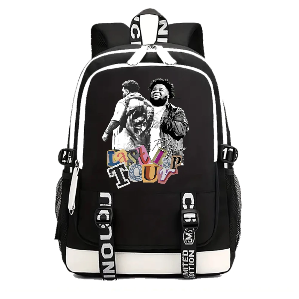 2024 Rod Wave Last Lap Tour Backpack Print Backpacks Girls School Bag for Teenager Laptop Backpack for Fans Gift