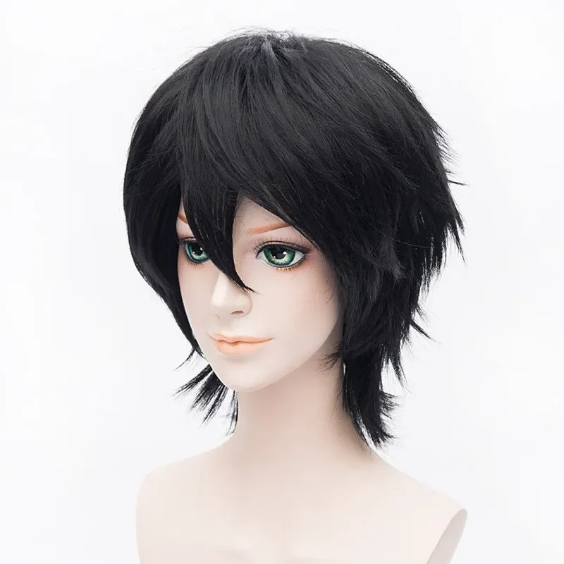 30cm fashion bla short straight layered basic anime cosplay wig