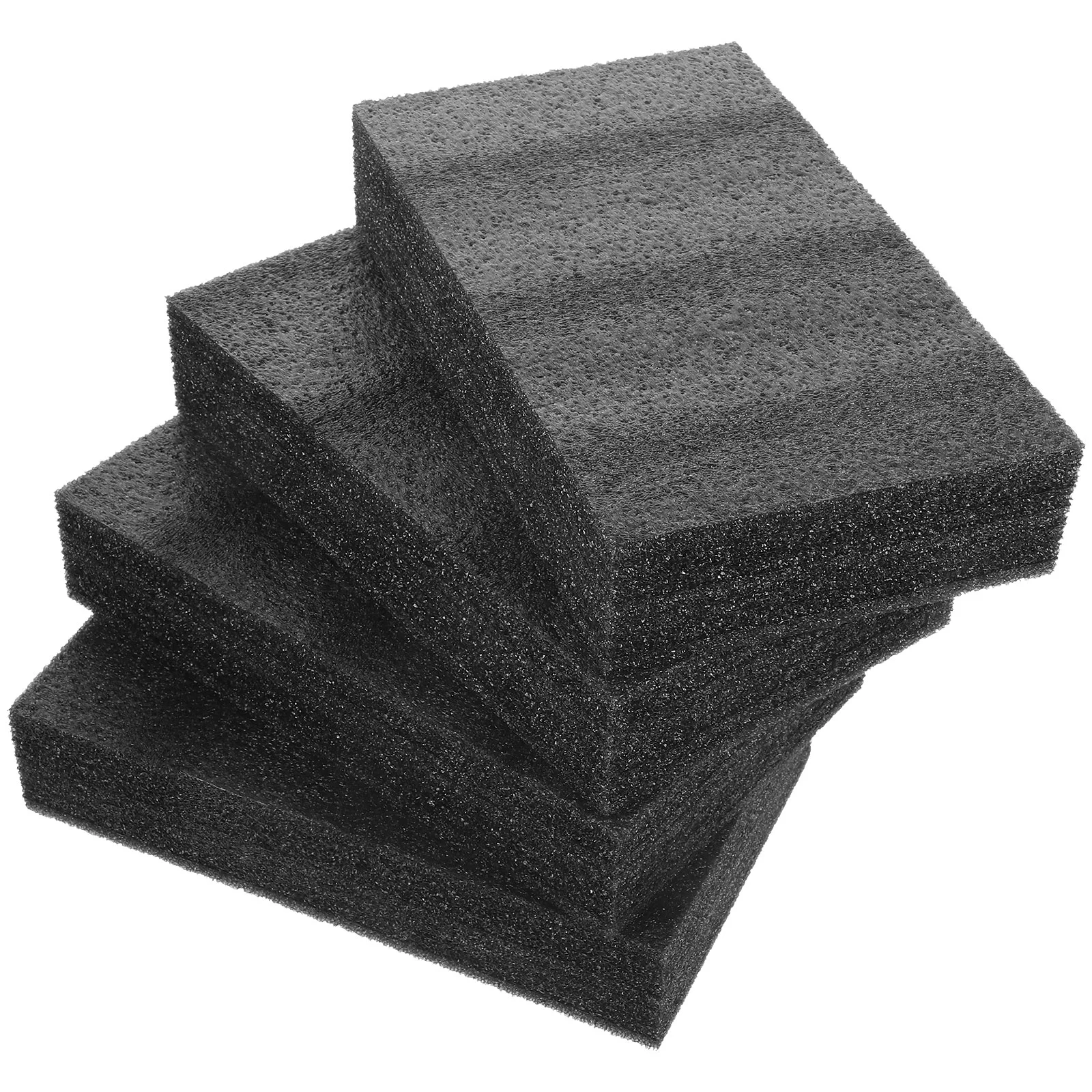 4 Pcs Insert Handicrafts Black Pearl Cotton DIY Foam Pad Express Board High Density Cushioning Inserts Professional