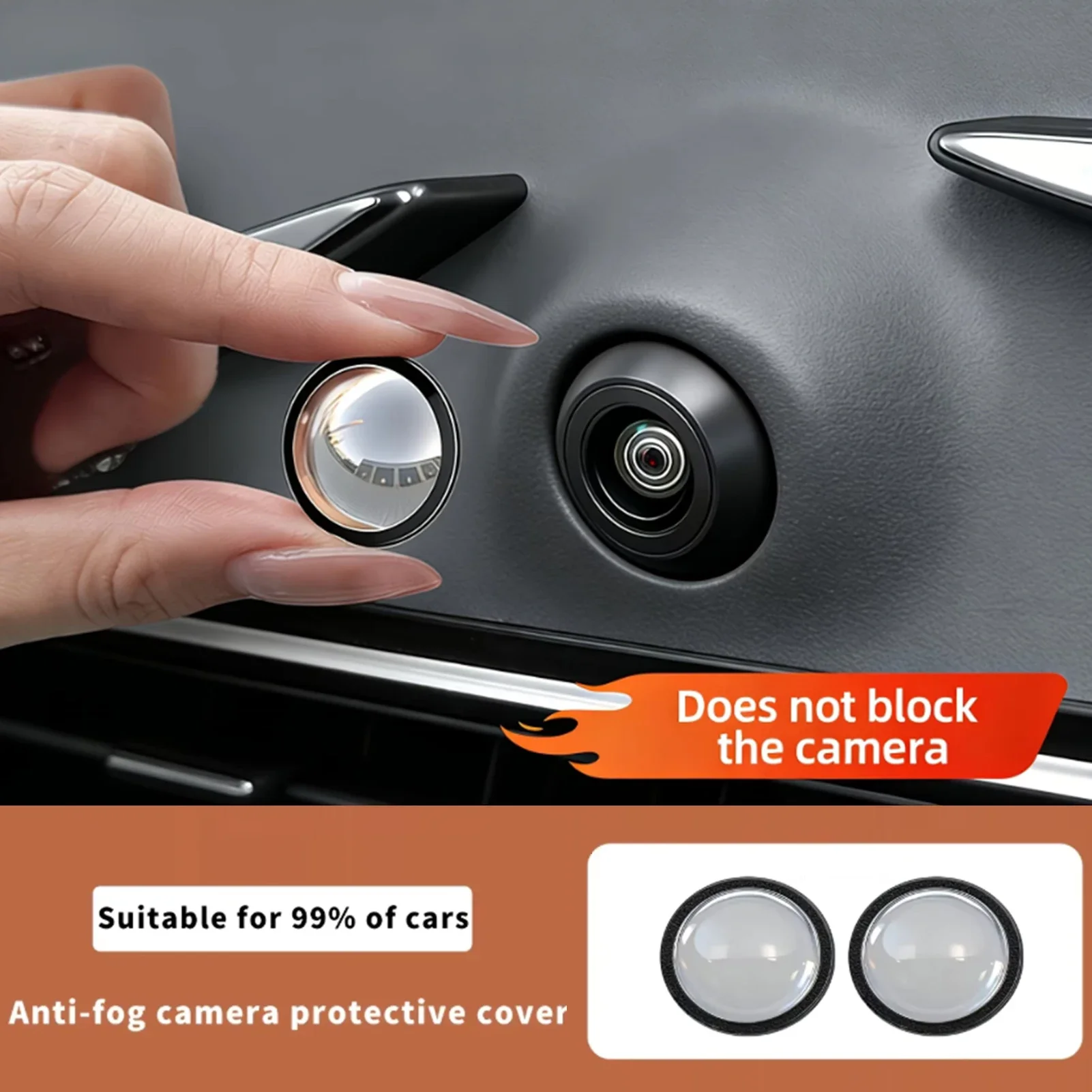 2 Pcs Car Camera Lens Protector Cover Advanced Scratch Car Camera Lens Guard Waterproof And Dustproof Protection Accessories