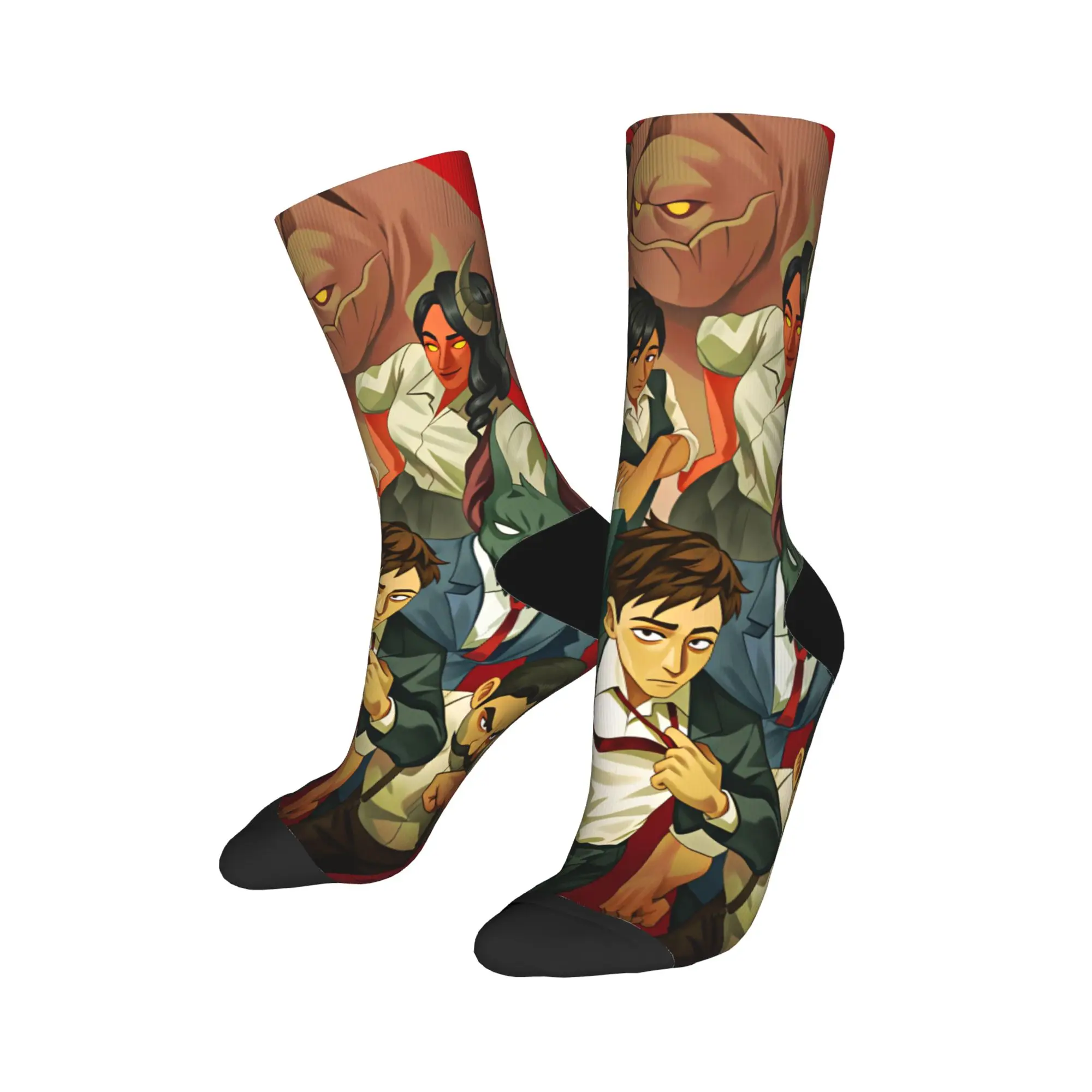 Dispatchs Games Stockings  Kawaii Socks Men's Breathable Socks Winter Cycling Printed Anti Bacterial Socks Gift Idea