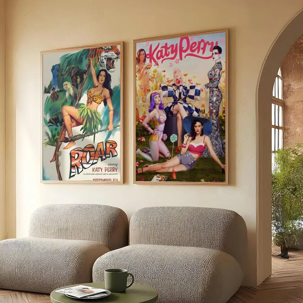 ملصق المغني K-Katy P-Perry HD أنيمي موضوع ساخن المغني/OST/الفيلم مقاوم للماء عصا ذاتية ديكور المنزل #3