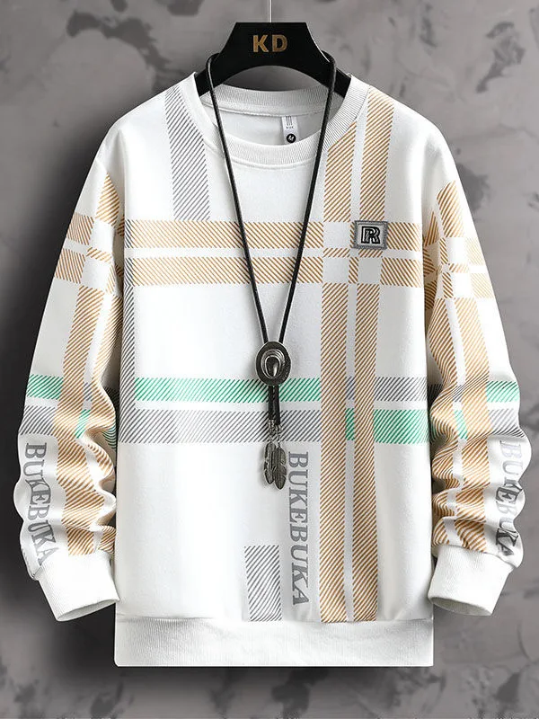 

Свободный крой Long Sve round Ne Толстовка Мужская тяжелая базовая футболка Молодежная повседневная футболка Весна Осень Сезон Faion