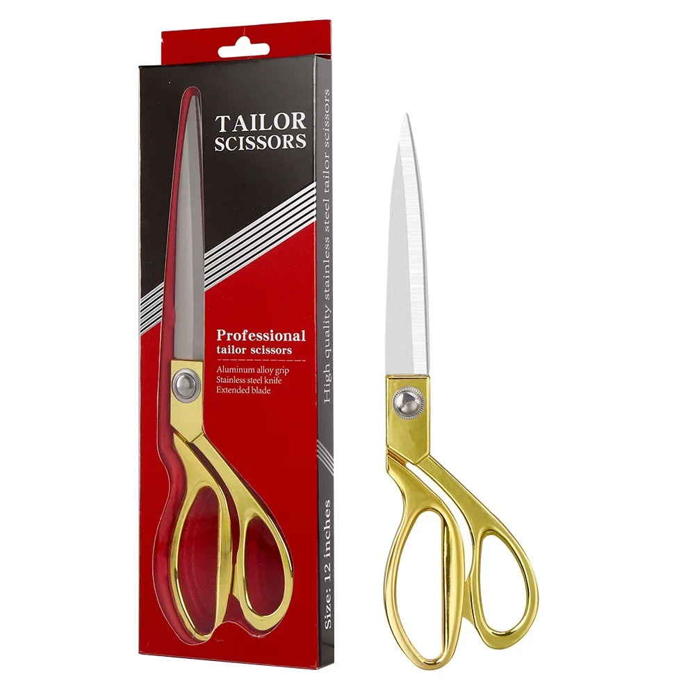 Tailor Scissors Galvanized Alloy Stainless Steel 8/9/10Inch Large Scissors for Clothes Fabric Sewing Scissors Needlework Shears