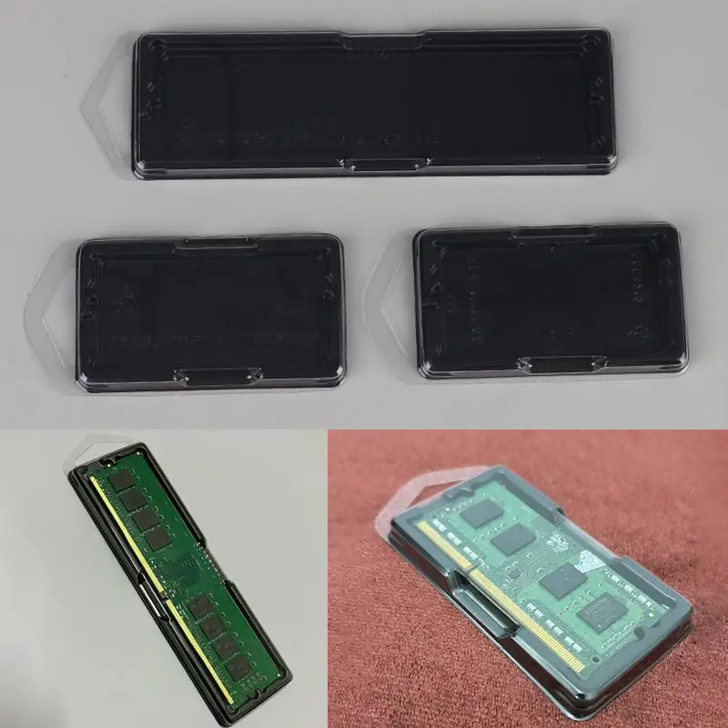 (Ce14)10Pcs DIMM Memory Holder Case Clamshell SO Packaging Box DDR Generation Blister Box For DDR DDR3 DDR4 DDR5