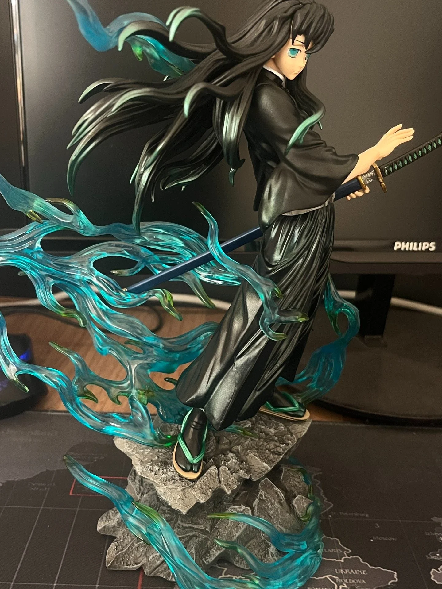 Muichiro Tokito Figura - Demon Slayer Infinity Castle Tokito Muichiro Estátua de Batalha Final, Anime Kimetsu no Yaiba Fãs Brinquedo Presente