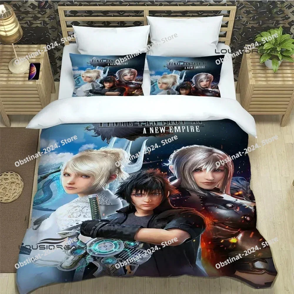 

Game FINAL FANTASY Print Bedding Sets exquisite bed supplies set duvet cover bed comforter set bedding set luxury birthday gift