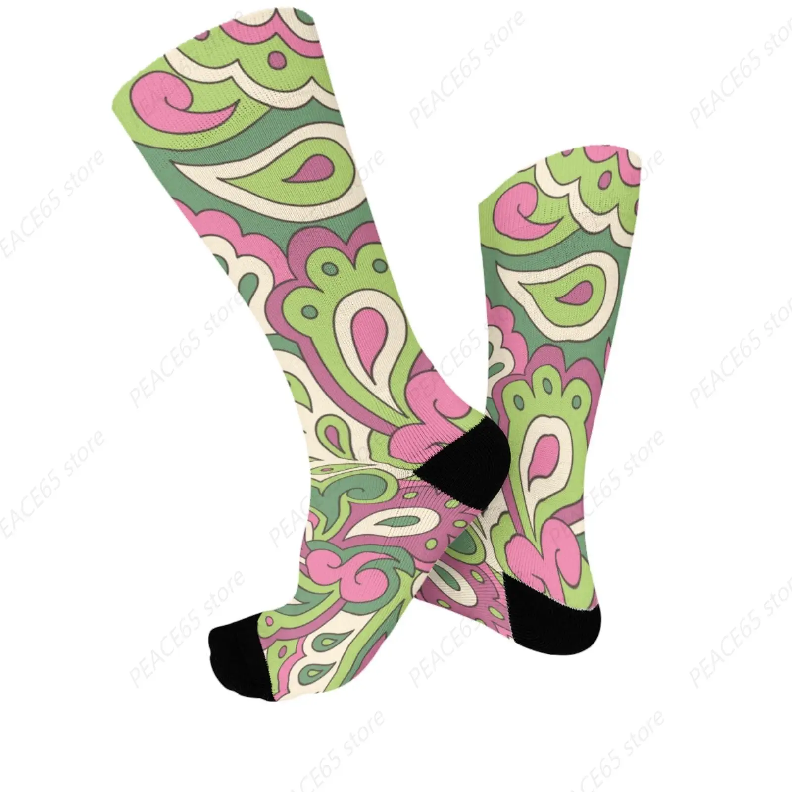 Funny Socks Hippie Sock retro Dress Socks