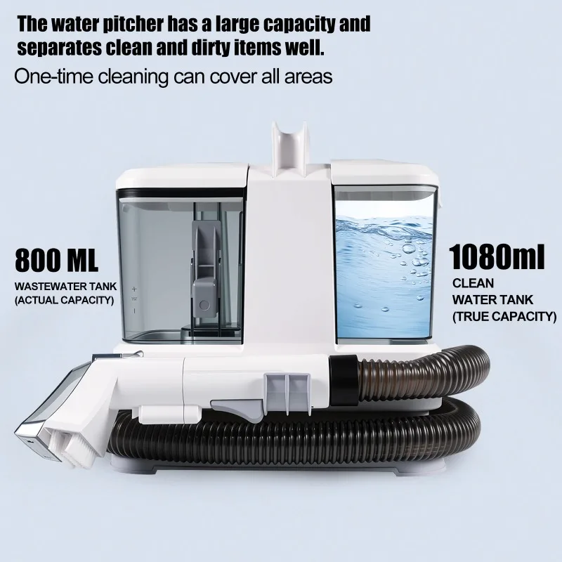 

【Premium】Portable Carpet Cleaner Machine 9Kpa Suction Handheld Spray Suction Integrated Vacuum Clean Machine for Pet Hair Sofa C