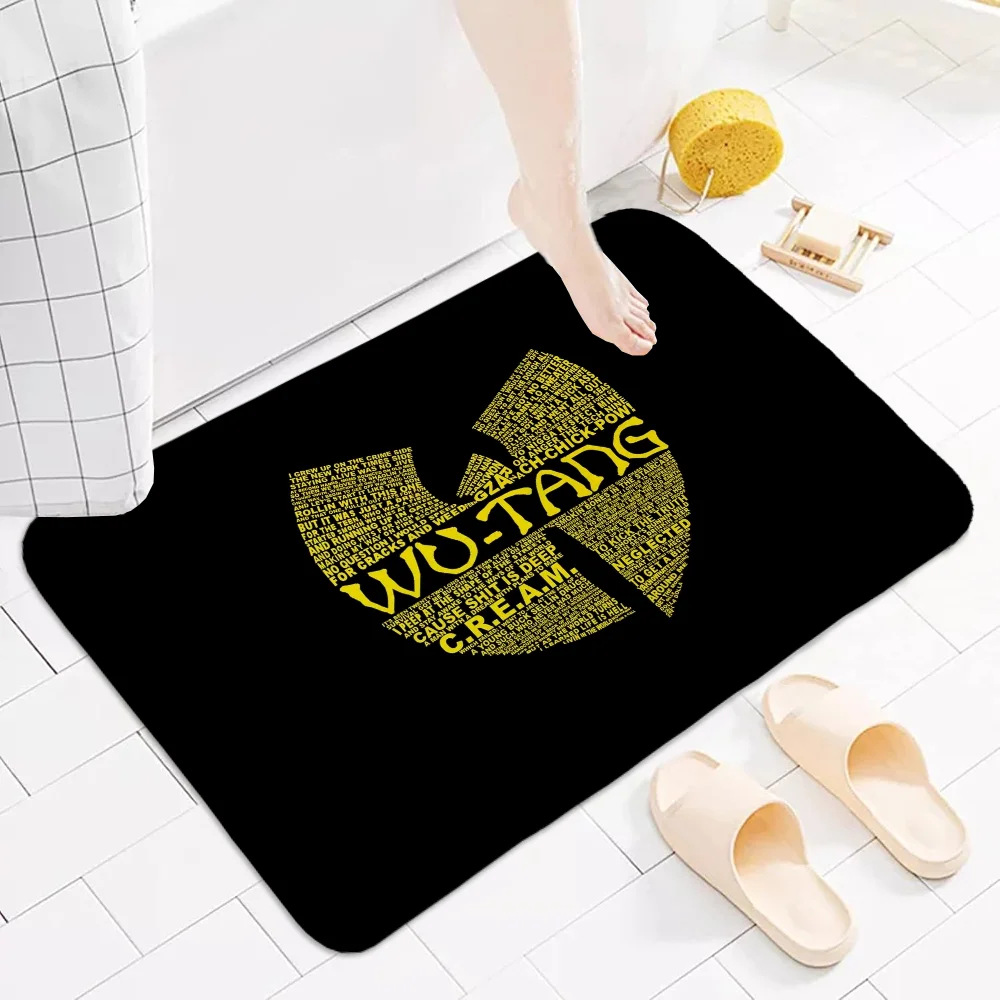 Bath Mat Rug Bathroom Foot Mat Non-slip Mat Small Floor Mats Door Mat Wu T-tang C-clan Entrance Carpet for Kitchen Carpets Rugs