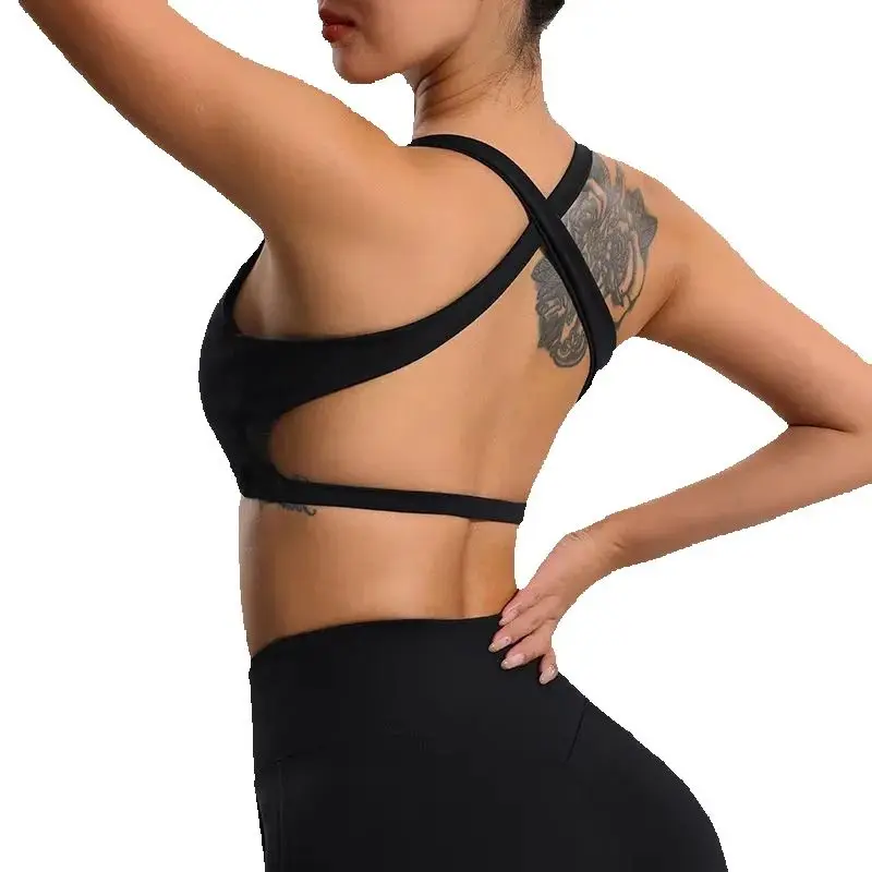 

Women's Sports Bra Gym Top Women Training Breathable Sexy Shockproof Yoga Bra Women Sports Underwear Padded Fitness Workout Top