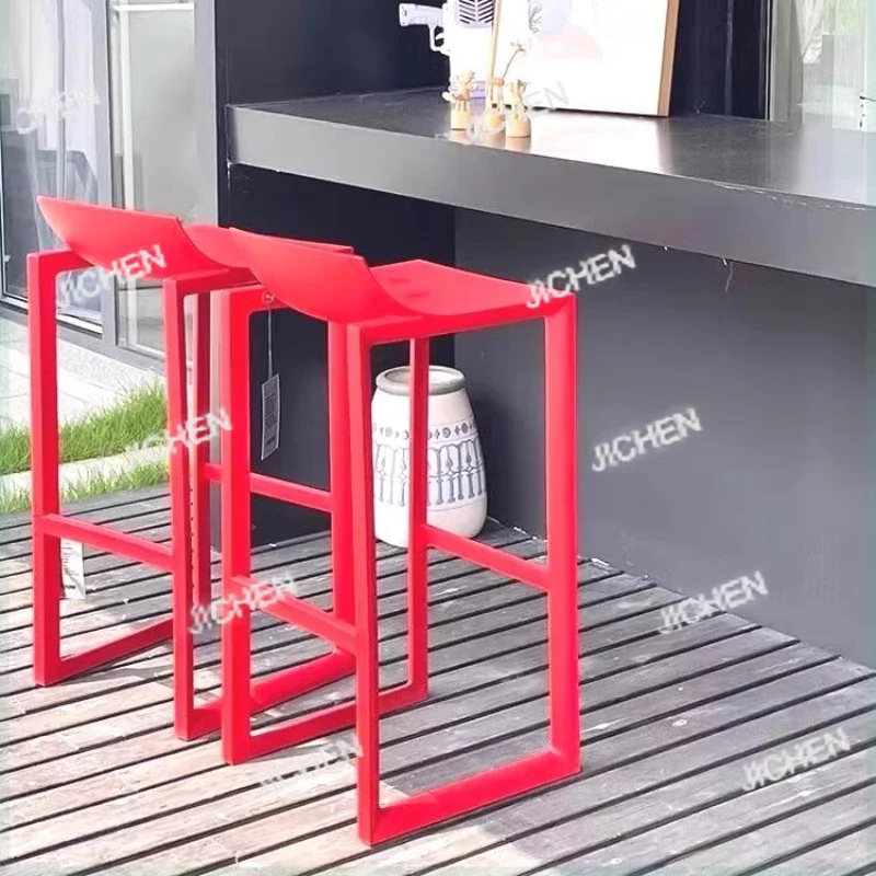 HY Italian Style Black Bar Stools Commercial Unique Modern Kitchen High Bar Stools Cheap Sturdy Table Banqueta High End Furnitur