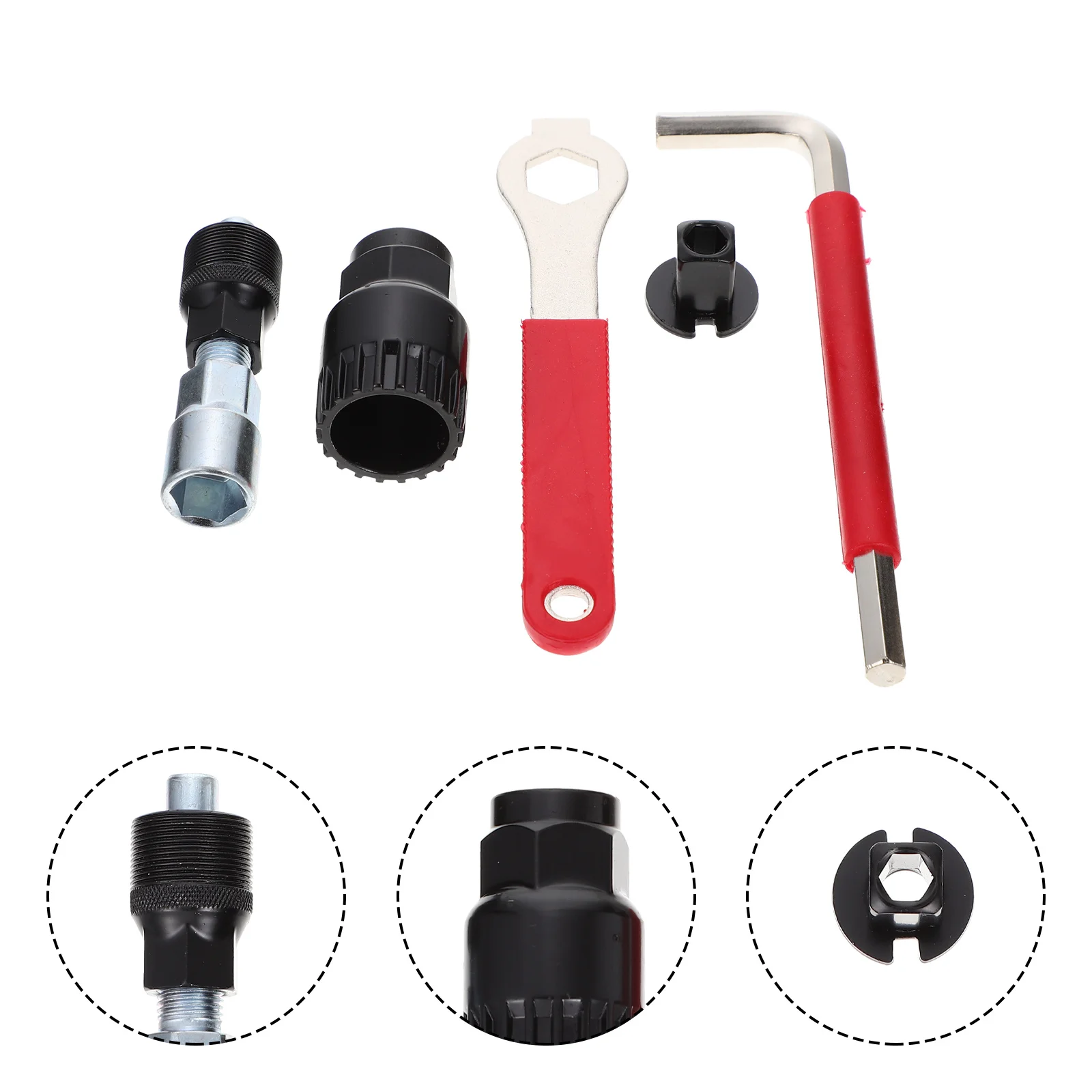

1Set Bike Crankset Puller Tool Accurate Thread Design Crank Arm Removal Bike Repair Bottom Bracket Extractor Crank Puller