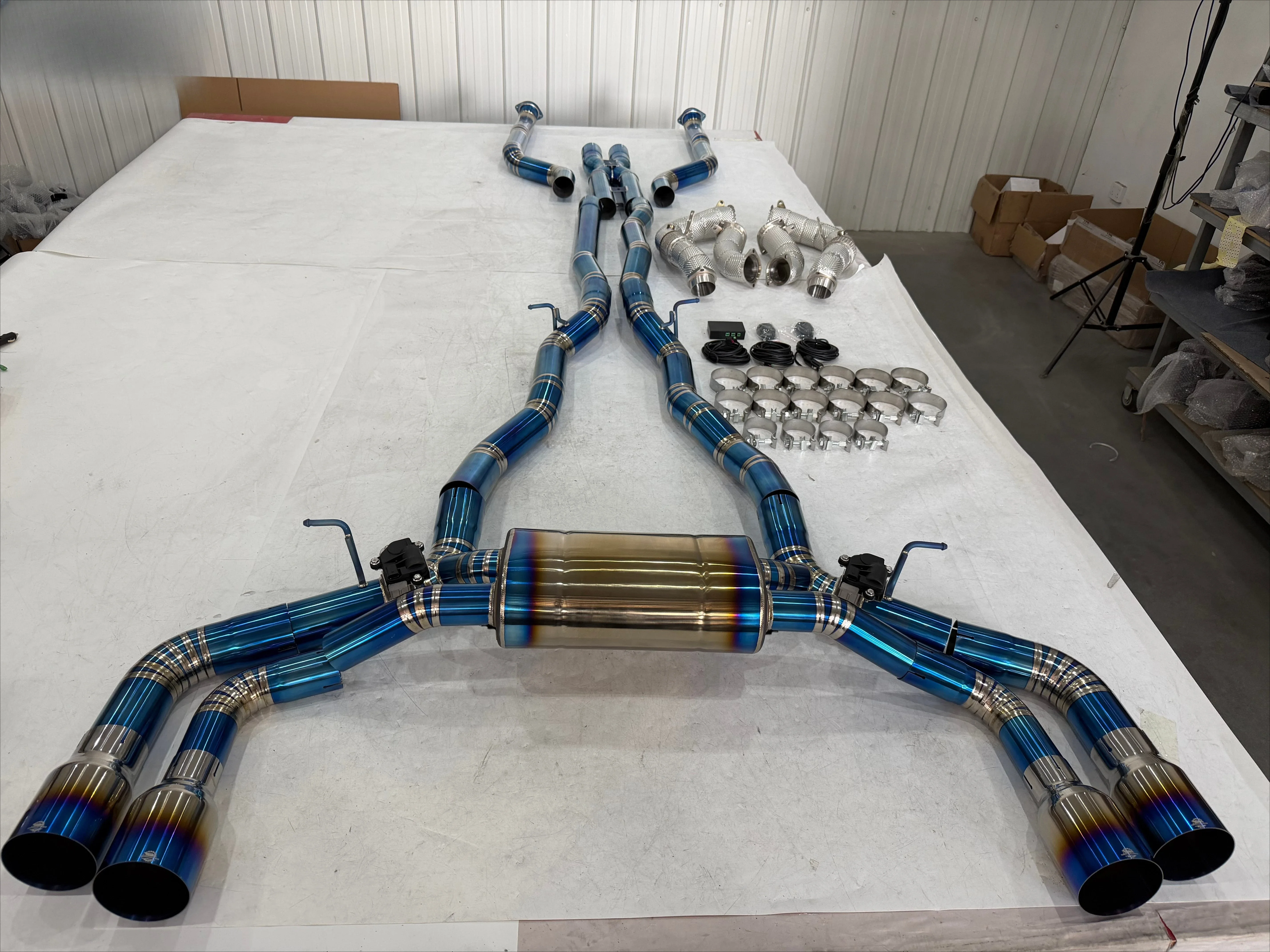 Titanium Valvetronic Catback Exhaust System for G80 M3 G82 M4 G83 M4 S58 Valved Exhaust Remote Control Premium Performance