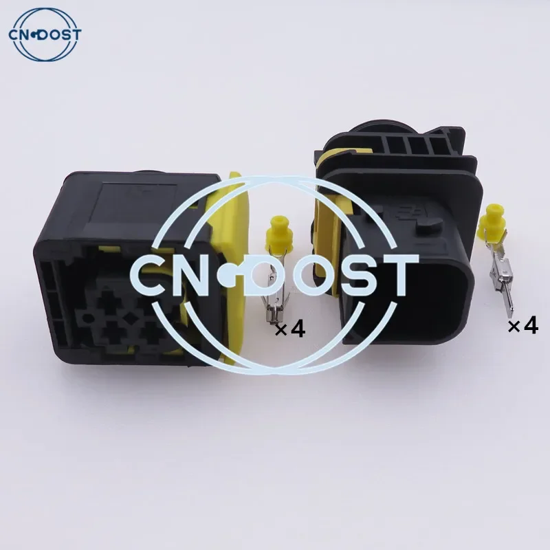 1 Set 4 Pin 3.5mm AC Assembly Tyco Amp Waterproof Car Electric Oxygen Sensor Socket 1-1418390-1 1-1703818-1