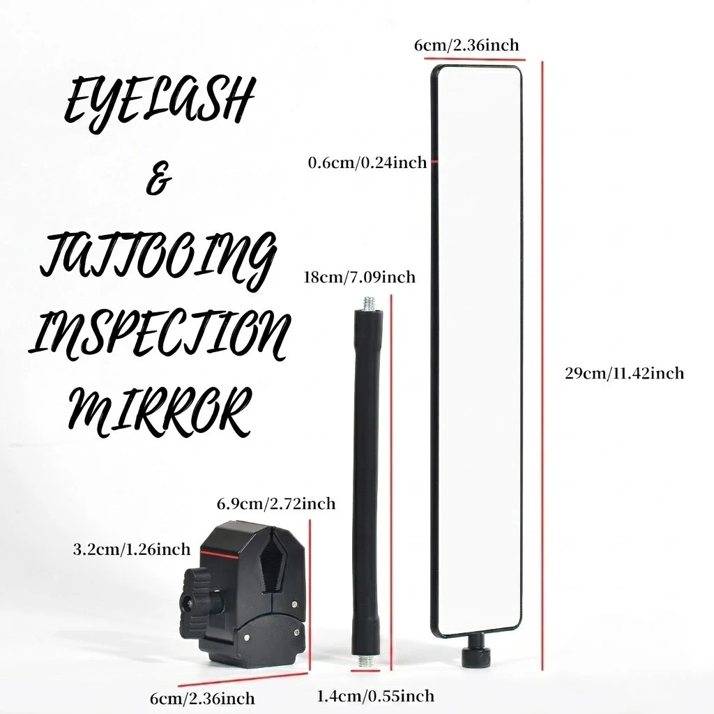 New Eyelash Extension Mirror Adjustable Lash Inspection Mirror Prevent Root Lifting Makeup Auxiliary Tool for Lash Tech Supplies - view 3