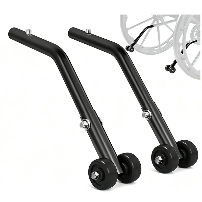 AA20-Anti Roll Back Wheelchair Accessories For Wheelchairs, Transport Chairs,Heavy Duty, Bariatric Added Stability Anti Tippers