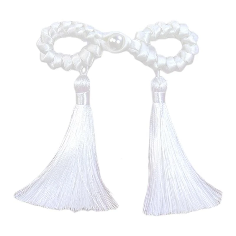 

Chinese Closure Button Scarf Cardigan and Costumes Outfit Sewing, Long Tassels Cheongsam Sewing Fasteners