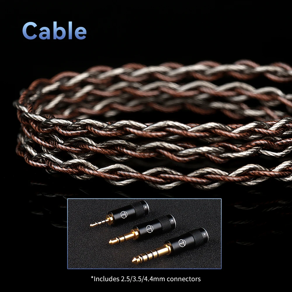 Oficjalne słuchawki douszne TRN Azure Dragon drugiej generacji z 14,6mm flagową membraną planarową i wymiennymi końcówkami do tunowania. — zdjęcie produktu 5