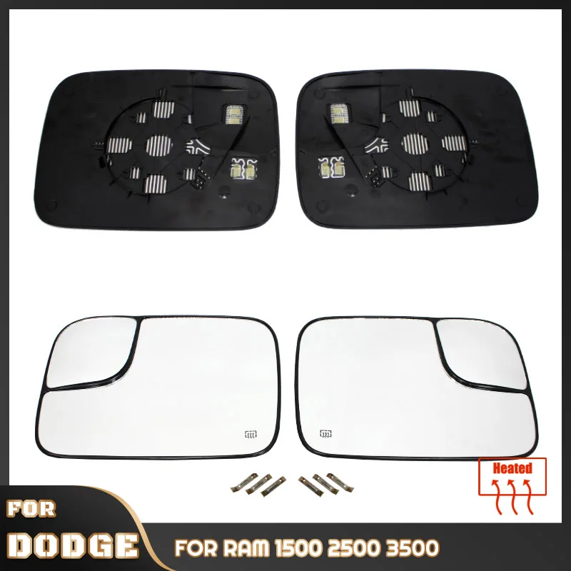 Side Rearview Heated Mirror Glass For Dodge Ram 1500 2500 3500 PICKUP 2005-2009 5161011AA/5191035AA Car Accessorie