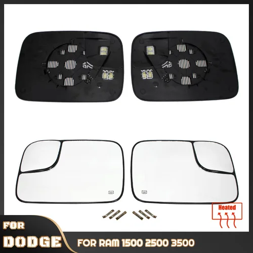 Imagen 1 del producto Espejo retrovisor lateral calefactable para Dodge Ram 1500 2500 3500 PICKUP 2005-2009 5161011 AA/ 5191035 Accesorio para automóvil AA
