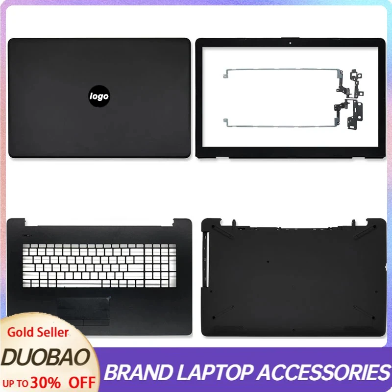 New For HP 17-BS 17-AK 17G-BR TPN-W129 TPN-W130 Laptop Housing LCD Back Cover/Front Bezel/Palmrest/Bottom Case Hinges 933298-001