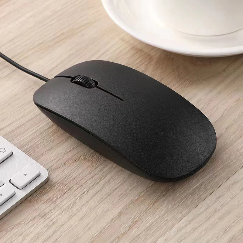 뜨거운 판매 중립 2.4Ghz 유선 마우스 1.2m USB 케이블 인체 공학적 초박형 PC 노트북 오피스 비즈니스 컴퓨터 마우스
