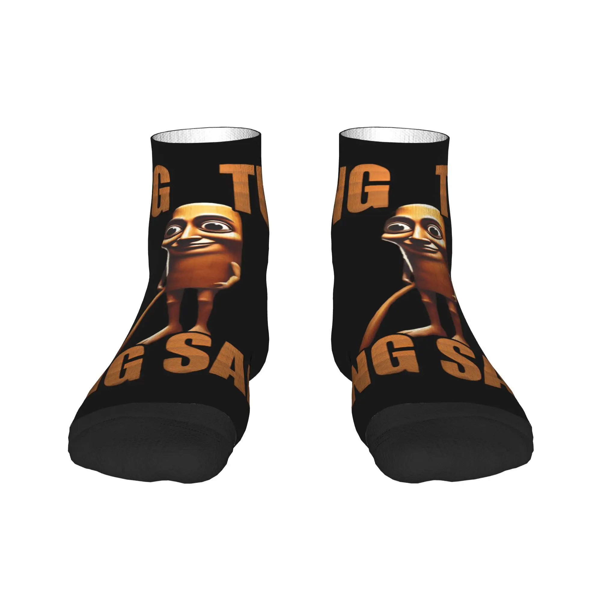 Tung Tung Tung Sahur Meme Italian Brainrot Ankle Socks Couple  Soft Funny Sock Summer Outdoor Sports Non Slip Custom Socks Gift