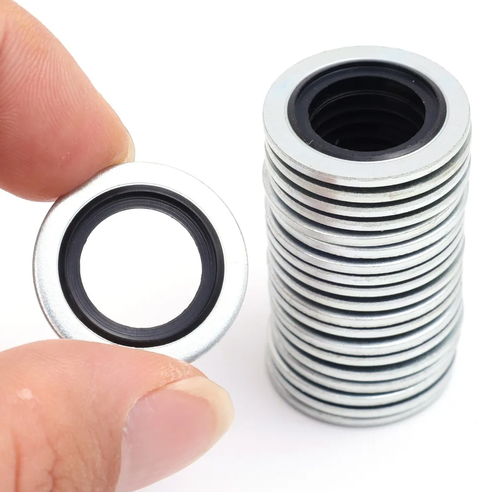Für Renault Bonded Dichtung Waschmaschine Auto Ölwanne Ablauf Stecker Aluminium Legierung Fluororubber Dichtung Ring Dichtung Auto Zubehör 110265505 R – Detail 5