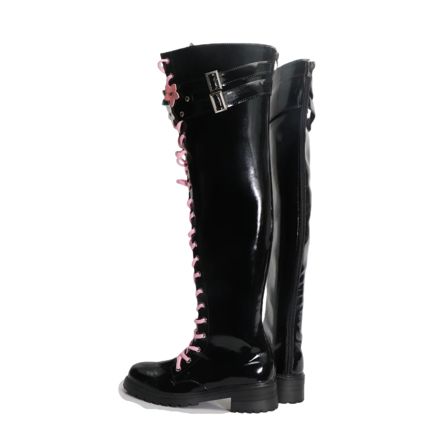 Buty do cosplayu Arknights Elite1 Lemuen, skórzane buty PU, damskie buty na Halloween